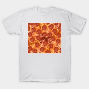 Pepperoni Cheese Pizza Pattern T-Shirt